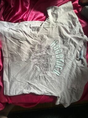 Hoodrich Pink Crystal-Embellished Crop Top